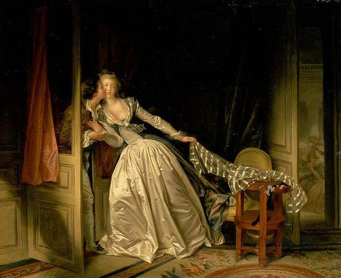 Jean-Honore Fragonard The Stolen Kiss oil painting image